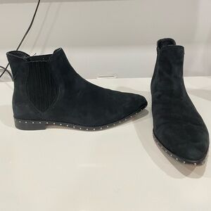 Rebecca Minkoff Suede Madysin Studded Ankle Booties